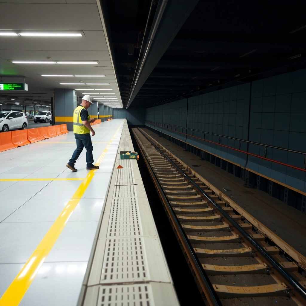 Obras de construção da nova linha do metrô na Zona Sul de São Paulo